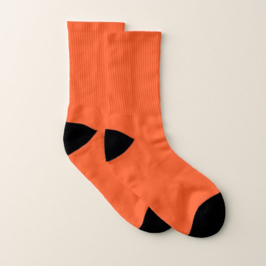 Diepe oranje kleur sokken (Paar)