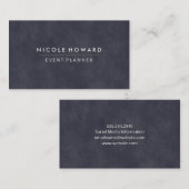 Diepe Paarse blauwe textuur Visitekaartje (Voorkant / Achterkant)