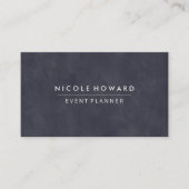 Diepe Paarse blauwe textuur Visitekaartje (Voorkant)