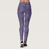 Diepe Paarse Leggings voor vrouwen (Achterkant)