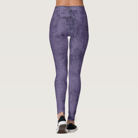 Diepe Paarse Leggings voor vrouwen (Achterkant)