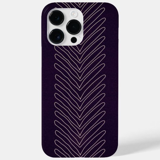 Diepe Paarse moderne stampijlen van Afrika Case-Mate iPhone Case (Achterkant)