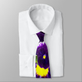 Diepe Paarse Pansies, Stropdas (Gebonden)