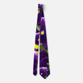 Diepe Paarse Pansies, Stropdas (Achterkant)