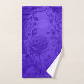 Diepe Paarse Rozen Motief 2 Bad Handdoek (Handdoek)