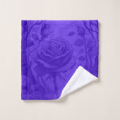 Diepe Paarse Rozen Motief 2 Bad Handdoek (Wasdoekje)