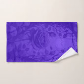 Diepe Paarse Rozen Motief 2 Bad Handdoek (Handdoek)