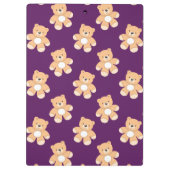 Diepe Paarse teddybeer, Beren Klembord (Achterkant)