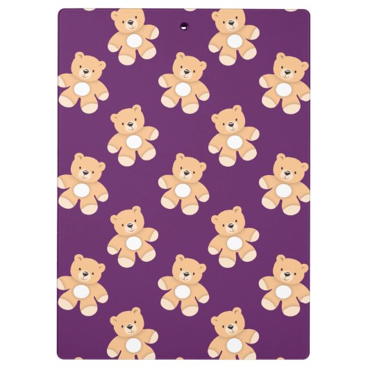 Diepe Paarse teddybeer, Beren Klembord (Achterkant)