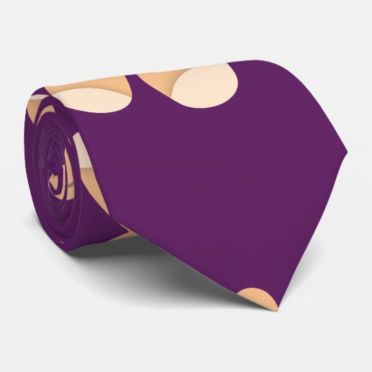 Diepe Paarse teddybeer, Beren Stropdas (Opgerold)