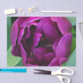 Diepe Paarse tulpenfoto Tissuepapier (Craft)
