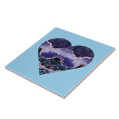 Diepe Paarse Waterverf van de Oceaan Bekijk het ha Tegeltje (Zijkant)