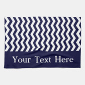 Diepe Pacific Blue Wave Chevron aanpasbaar Theedoek (Horizontaal)