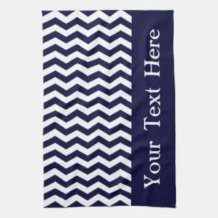 Diepe Pacific Blue Wave Chevron aanpasbaar Theedoek