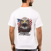 Diepe Patriottische VS Trots Sticker T-shirt (Achterkant)