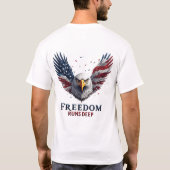 Diepe Patriottische VS Trots Sticker T-shirt (Achterkant)
