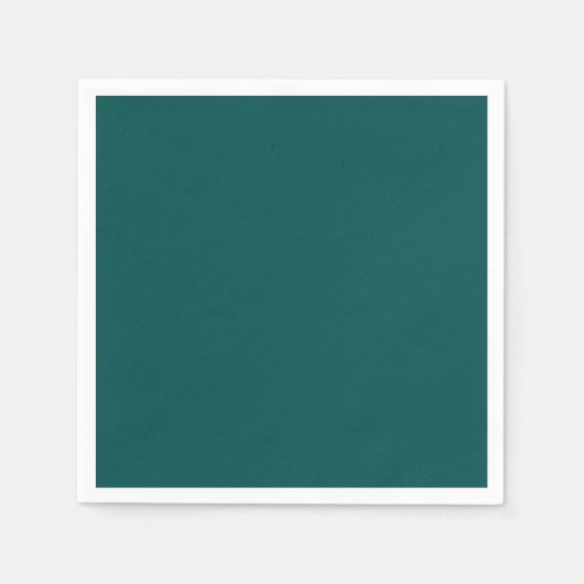 Diepe Pauwblauwe Kleur Servet (Voorkant)
