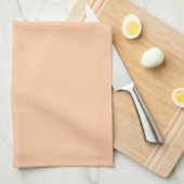 Diepe perzik effen kleur theedoek (Quarter Fold)