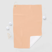 Diepe Perzikkleurige Effenkleur Golfhanddoek (Insitu)