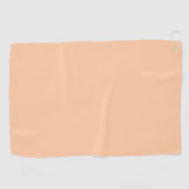 Diepe Perzikkleurige Effenkleur Golfhanddoek (Horizontaal)