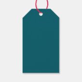 Diepe Petrol Cadeaublaadjes Cadeaulabel (Achterkant)