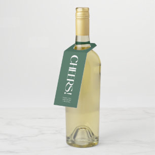 Diepe pijn decoratieve serif huwelijks Cheers Flessenhanger