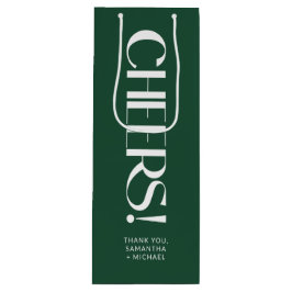 Diepe pijn decoratieve serif huwelijks Cheers Wijn Cadeautas