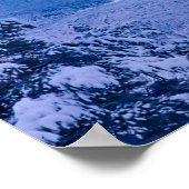 Diepe poeder // Fire Oranje en Blue Sunset Poster (Hoek)