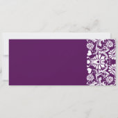 Diepe pruim Damask krullen Trouw uitnodiging (Achterkant)