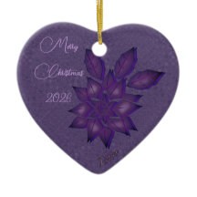 Diepe pruim strohalmen met diepe pruim poinsettia