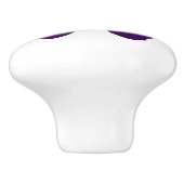 Diepe pruimen vlinder silhouet, aangepaste kleur keramische knop (Zijkant)