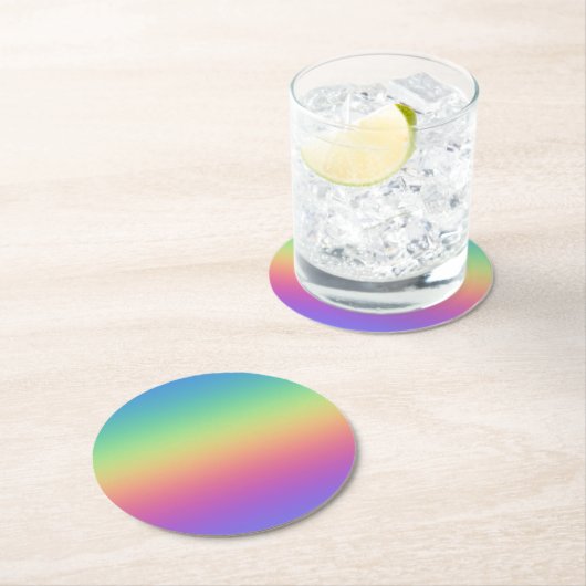 Diepe Regenboog Gradiënt Papier Onderzetters (Insitu)