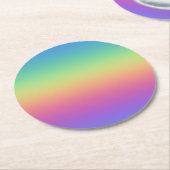 Diepe Regenboog Gradiënt Papier Onderzetters (Gebogen)