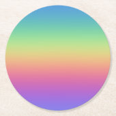 Diepe Regenboog Gradiënt Papier Onderzetters (Voorkant)