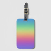Diepe regenbooggradiënt bagagelabel (Voorkant (verticaal))