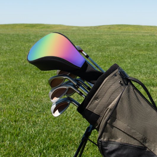 Diepe regenbooggradiënt golfheadcover (Insitu)