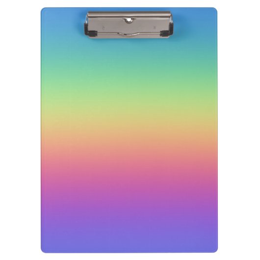 Diepe regenbooggradiënt klembord (Voorkant)