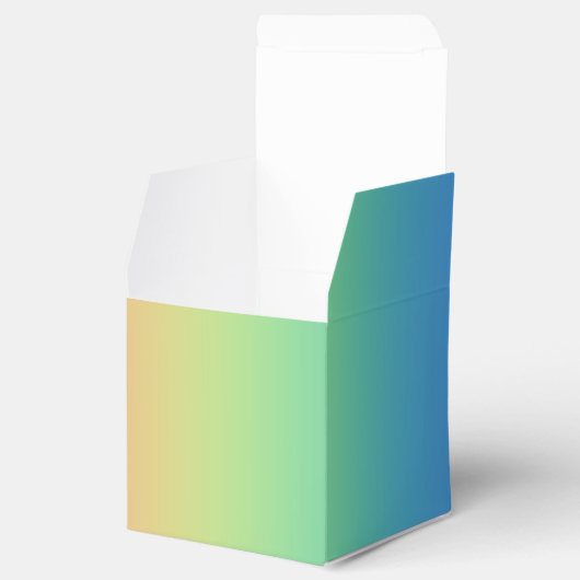 Diepe regenbooggradiënt, voorvak bedankdoosjes (Geopend)