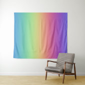 Diepe regenbooggradiënt wandtapijt wandkleed (In Situ (horizontaal))