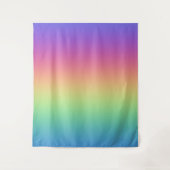 Diepe regenbooggradiënt wandtapijt wandkleed (Voorkant)