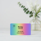 Diepe regenboogkleuren, Visitekaartjes (Staand voorkant)