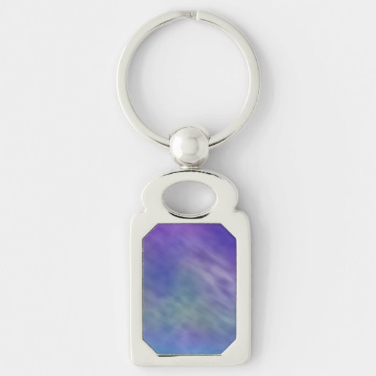 Diepe regenboogkleurige lucht achtergrond sleutelhanger (Voorkant)