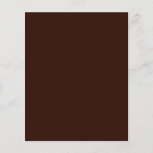 Diepe Rich Brown-kleurenachtergrond Flyer (Voorkant)
