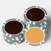 Diepe Rich Brown-kleurenachtergrond  Pokerchips (Opstapeling)