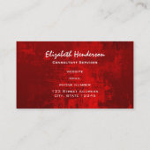 Diepe rode Abstracte achtergrond van structuur Visitekaartje (Achterkant)