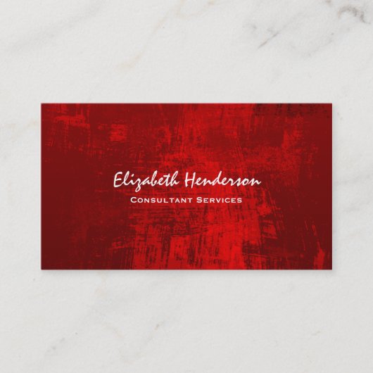 Diepe rode Abstracte achtergrond van structuur Visitekaartje (Voorkant)