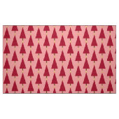 Diepe rode dampkast moderne kerstboom stof (Fat Quarter)