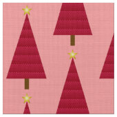 Diepe rode dampkast moderne kerstboom stof (Close Up)