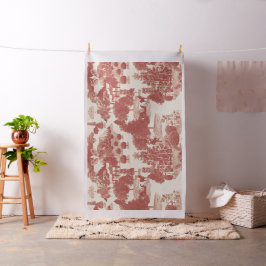 Diepe Rode en Cream-kerstwinter Wonderland 30 inch Stof