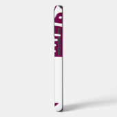 Diepe rode en witte doodles Case-Mate iPhone case (Achterkant / Links)